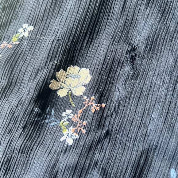 Abercrombie & Fitch Womens Floral Navy Sleeveless Boho Midi Dress Medium - Picture 7 of 12